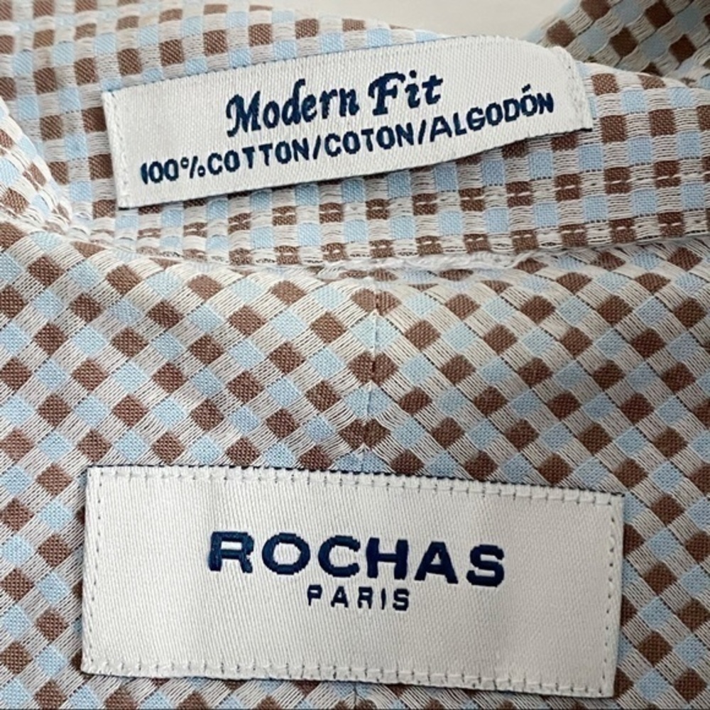 Rochas Paris • Patterned Men’s Button Up Shirt - Picture 4 of 4